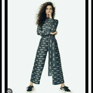 J. Crew Women's Set with Pink Animal Print